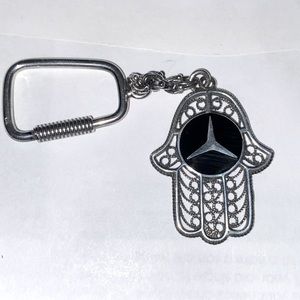 Hands Sterling Silver Key Chain
